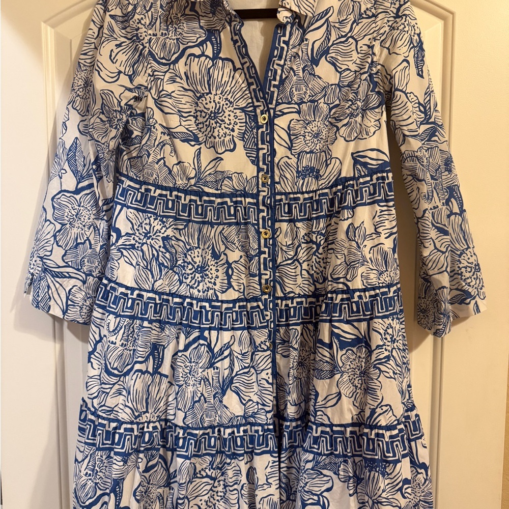 Lilly Pulitzer Angie Shirt Dress in Unforgetable Size 0 NWOT